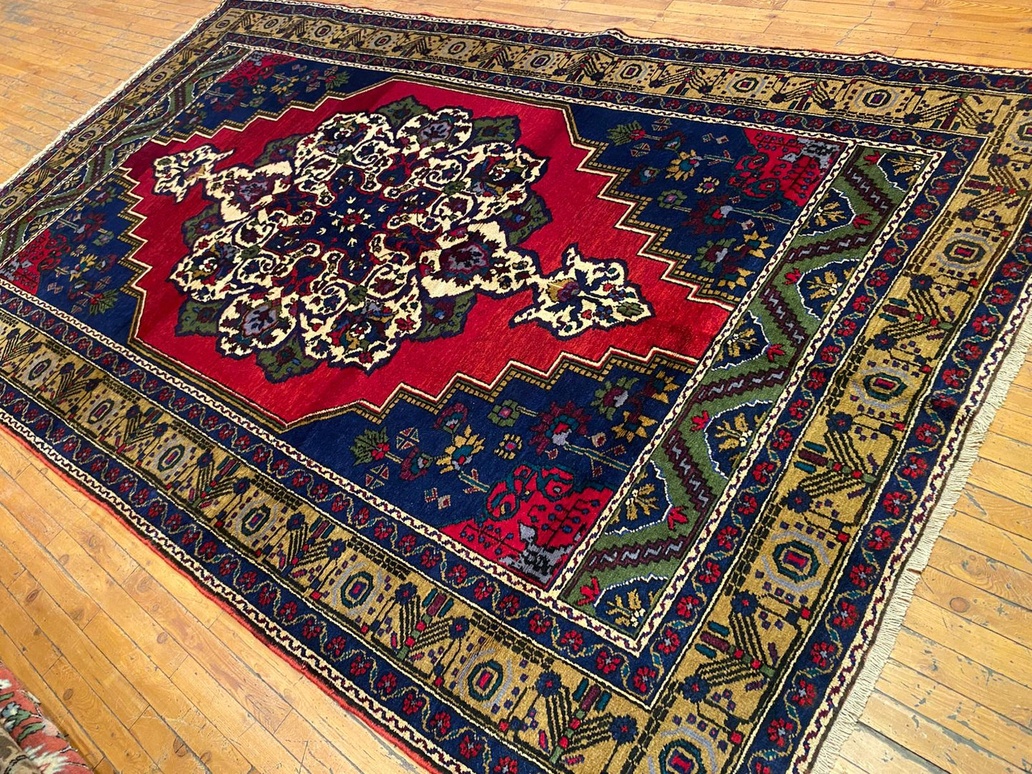 Handmade Cappadocia Turkish Rug - Authentic Vintage Area Rug 5'10"x9'10" (180x300cm)