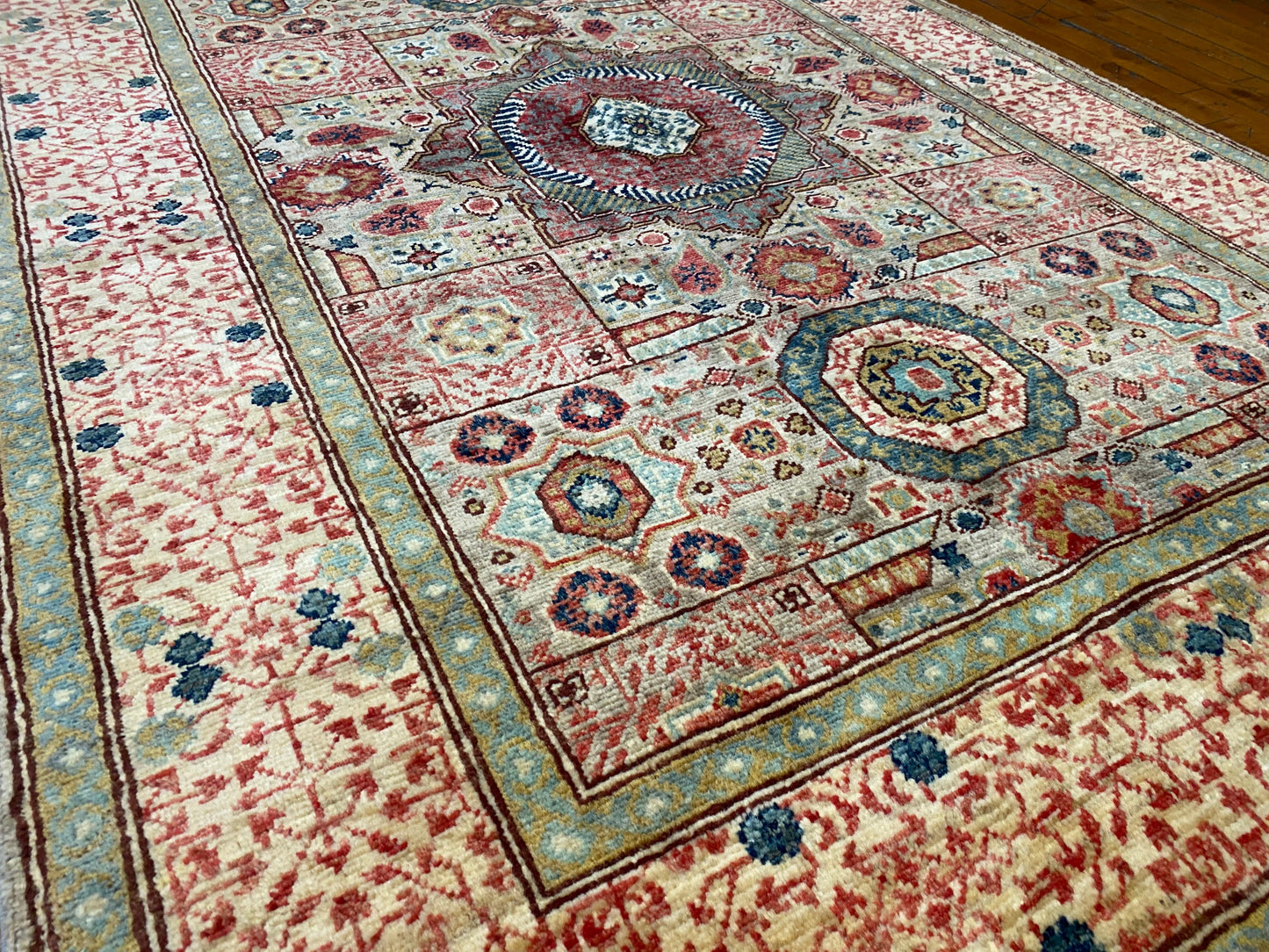 Handmade Mamluk Rug - Geometric Design 4'x6' | Premium Wool Carpet ADN Cappadocia Rug Collection