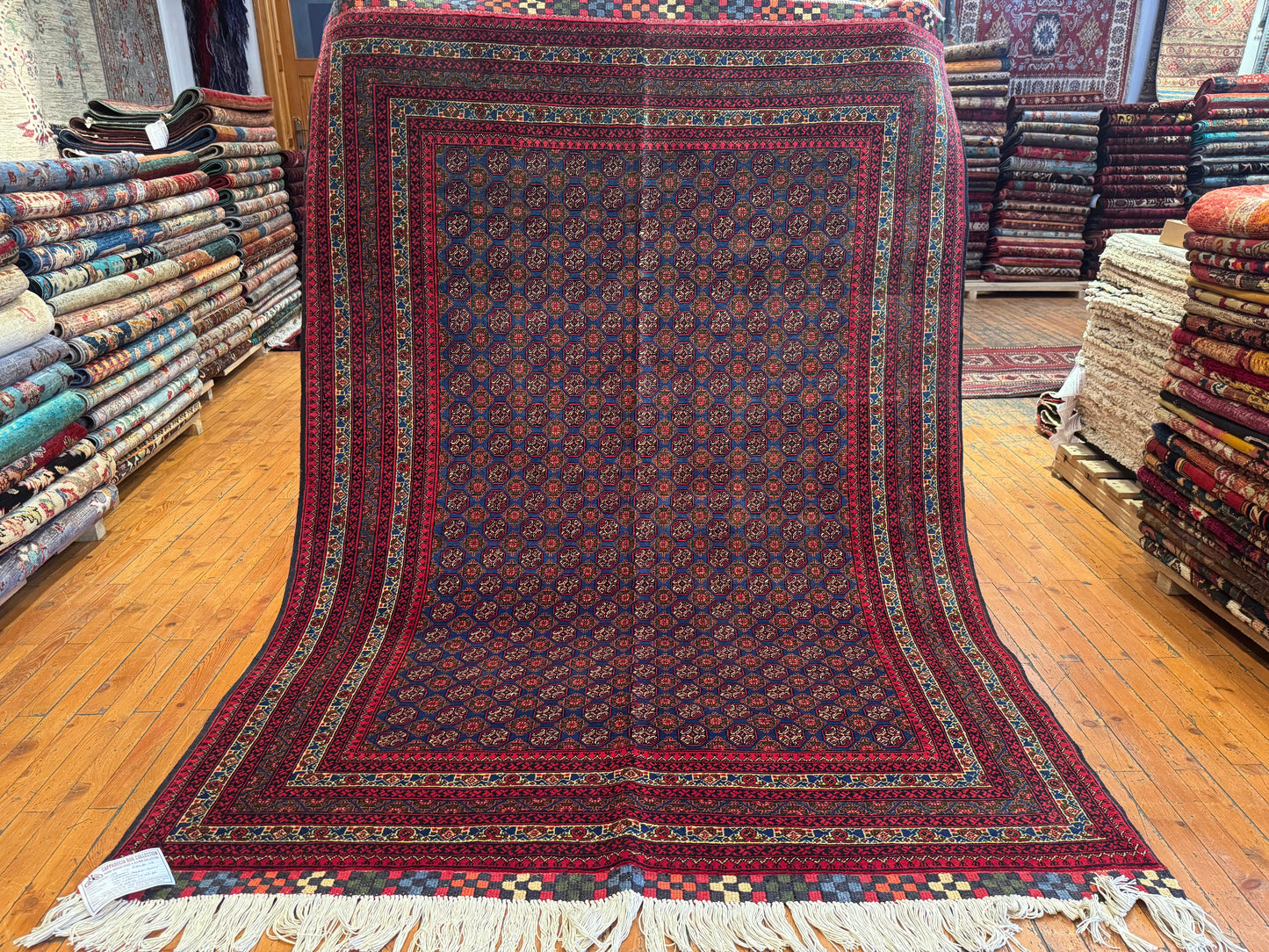 Extraordinary Soft Natural Red Handmade Carpet 5x6ft Cappadocia Rug Collection