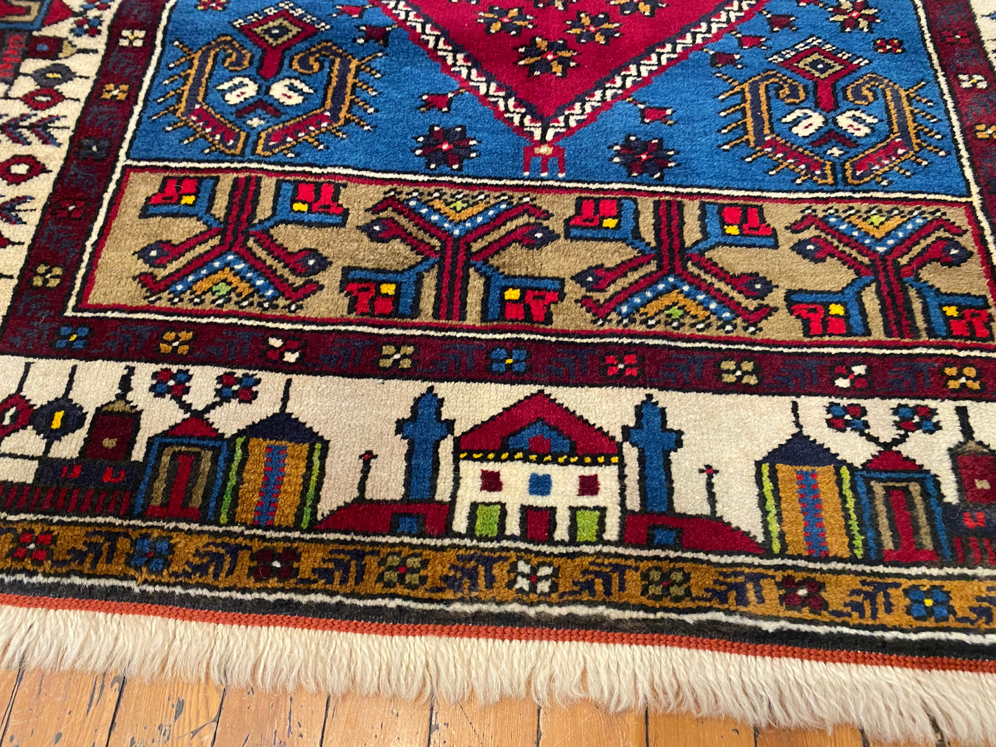 Handmade Cappadocia Rug, Authentic Yahyali Design from Central Anatolia 3x5ft