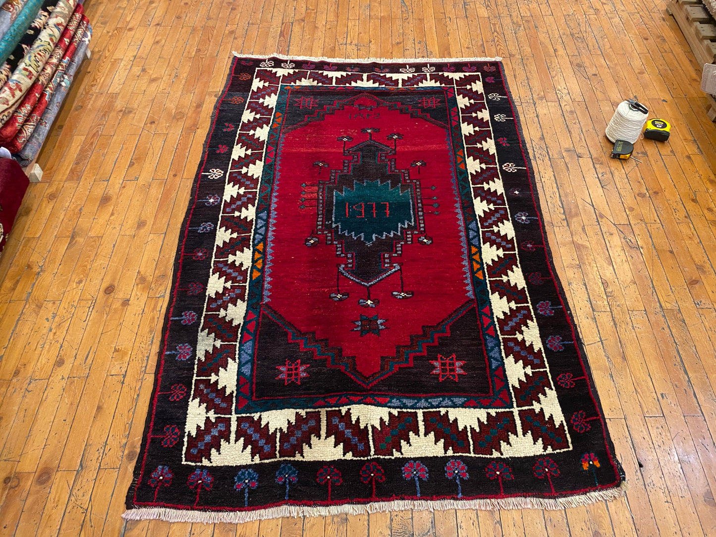 Dark Colors Traditional Handmade Rug 4x6ft Cappadocia Rug Collection