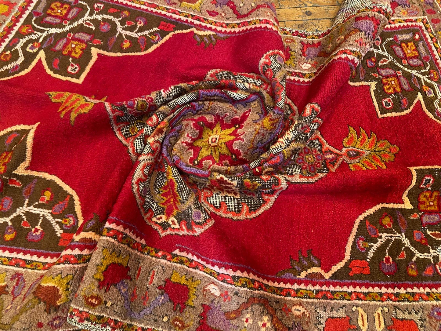 Anatolian Red Turkish Rug Cappadocia Rug Collection