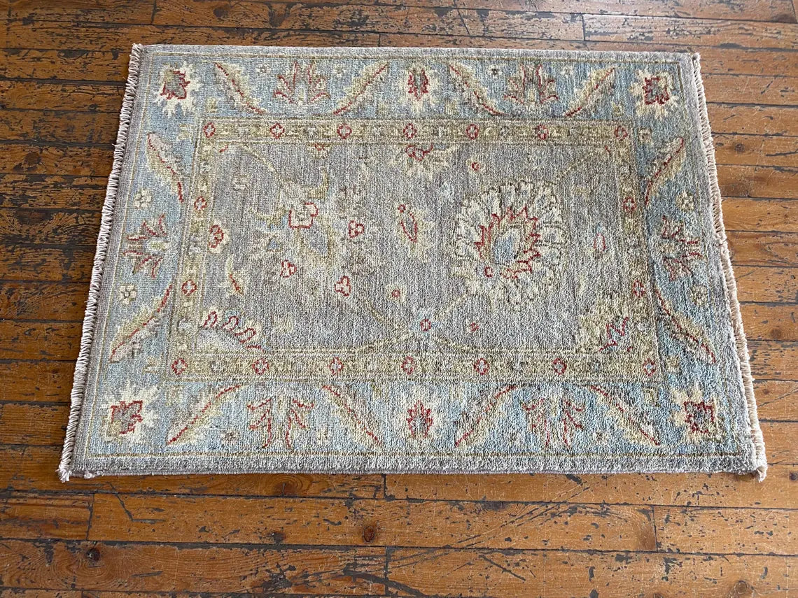 2x3ft Entryway Handmade Carpet Cappadocia Rug Collection