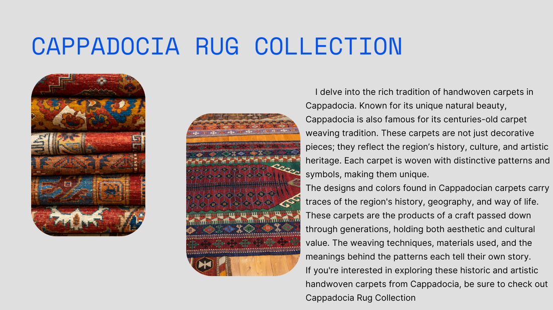 Cappadocia handwoven carpet artisan creating traditional Turkish rug with cultural patterns and symbols