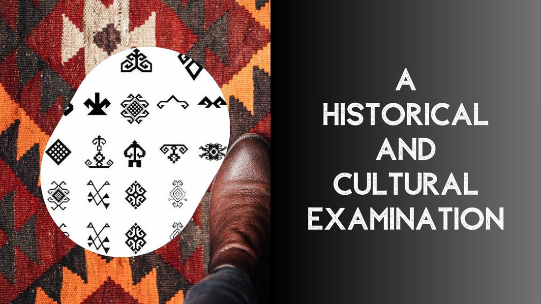 Nomadic Turkish kilim rug with tribal patterns and natural dyes showing traditional weaving techniques
