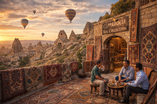Cappadocia Rug Collection family owned showroom in Göreme with authentic handwoven Turkish rugs