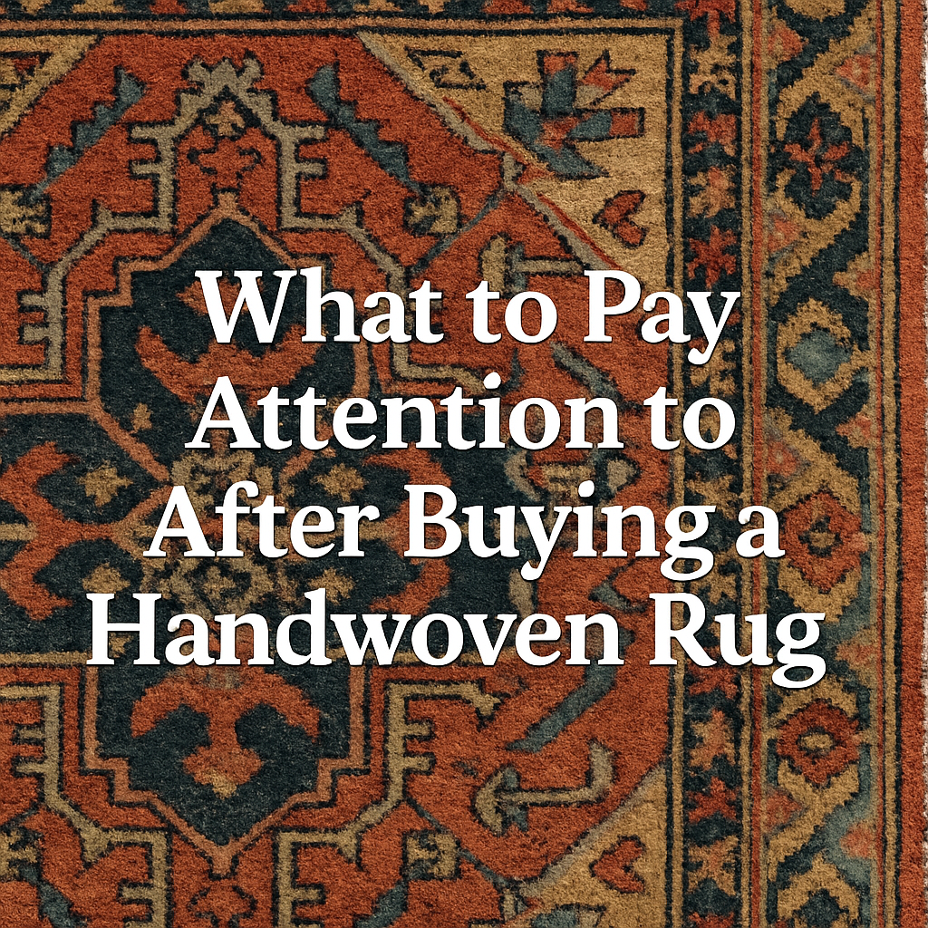 What to Pay Attention to After Buying a Handwoven Rug?