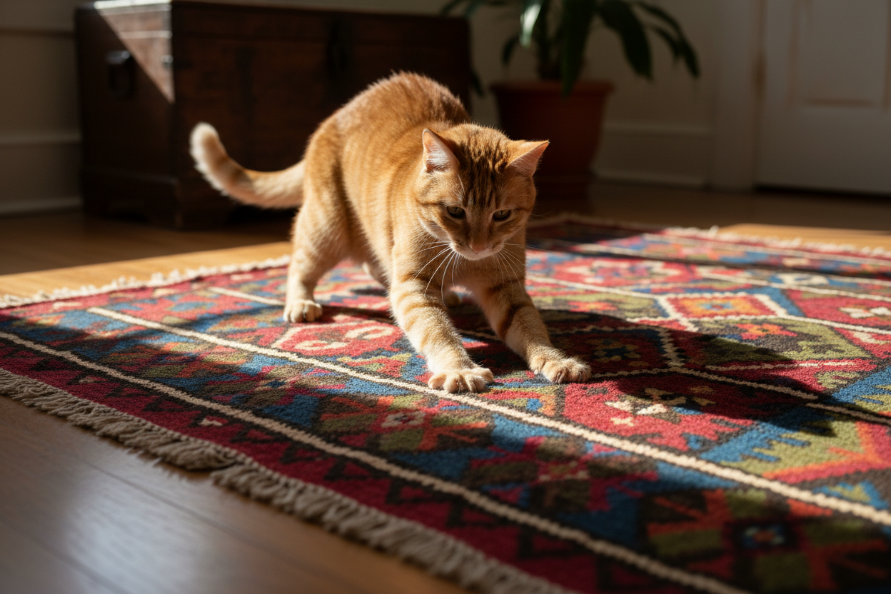 Libyan Cat Rug Cat-Friendly Handwoven Rugs: Durable & Claw-Resistant Guide ...