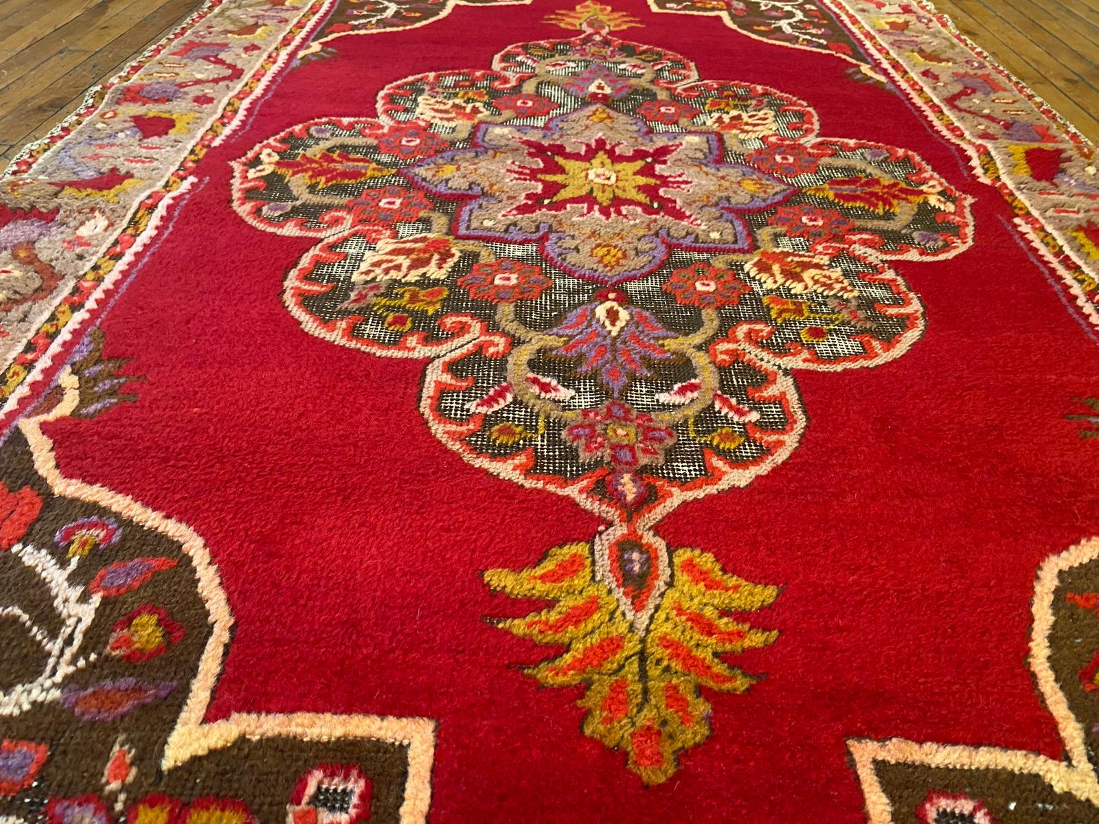 Anatolian Red Turkish Rug Cappadocia Rug Collection
