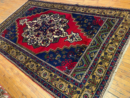 Handmade Cappadocia Turkish Rug - Authentic Vintage Area Rug 5'10"x9'10" (180x300cm)