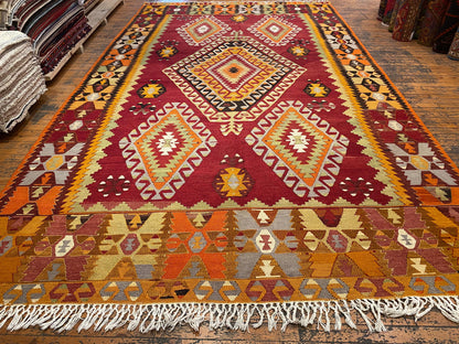 Antique Nomad Area Handmade Kilim Rug Cappadocia Rug Collection