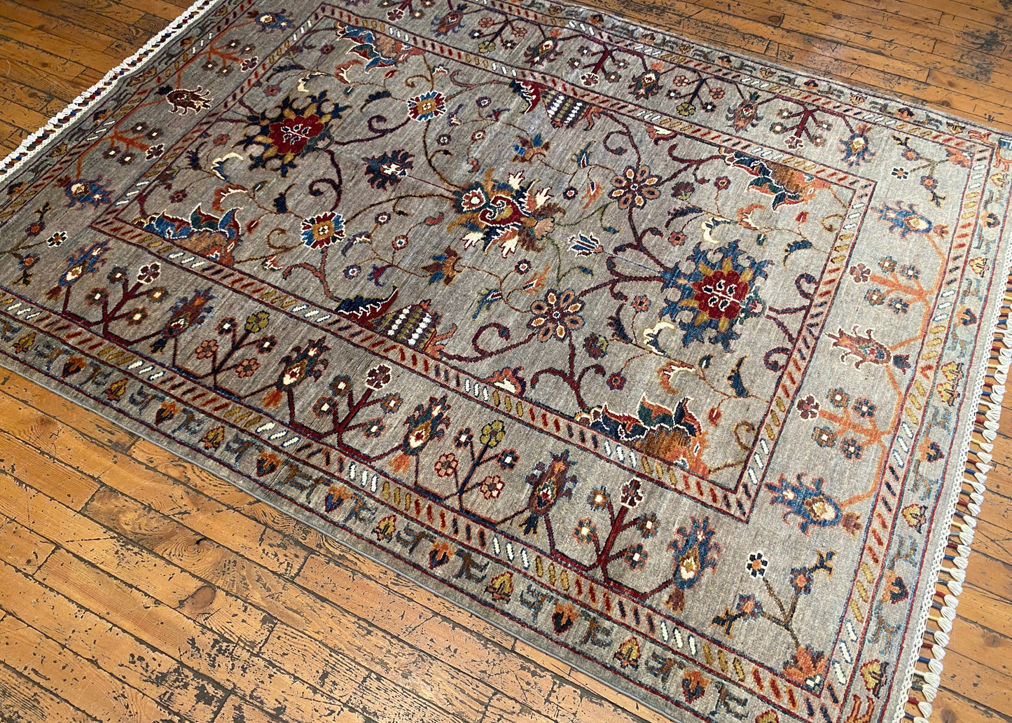 Floral Area Handmade Rug 4x6 ft - Premium Carpet Cappadocia Rug Collection