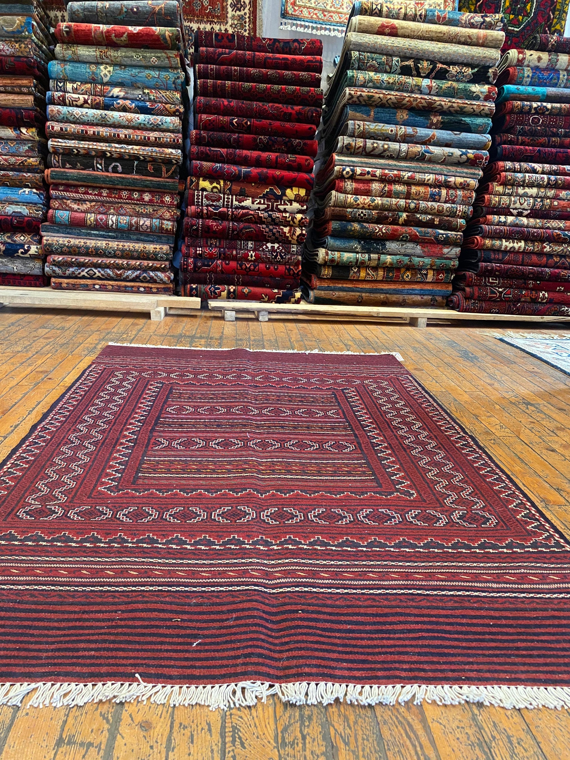 Turkoman Handmade Kilim Rug Cappadocia Rug Collection