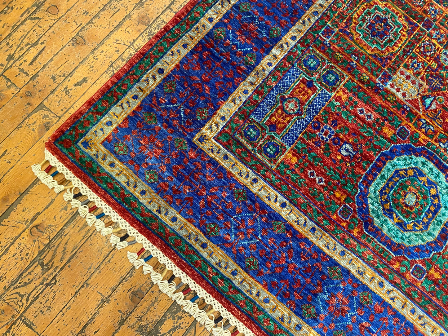 Luxury Design Mamluk Rug 4x6 ft | Handwoven Wool Carpet | Premium Oriental Rug Cappadocia Rug Collection