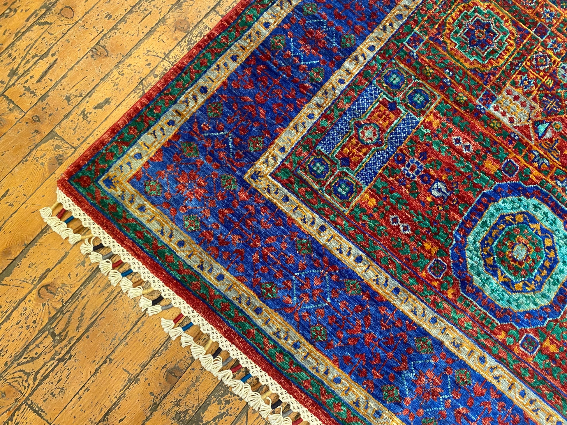 Luxury Design Mamluk Rug 4x6 ft | Handwoven Wool Carpet | Premium Oriental Rug Cappadocia Rug Collection