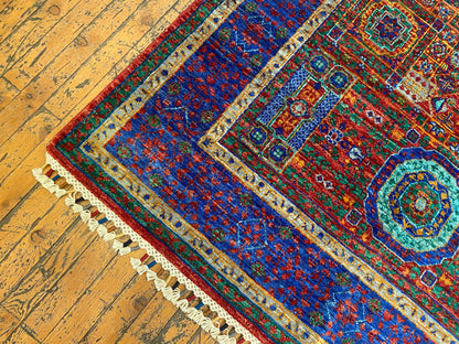 Luxury Design Mamluk Rug 4x6 ft | Handwoven Wool Carpet | Premium Oriental Rug Cappadocia Rug Collection