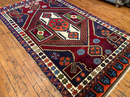 Cappadocia Antique Area Rug 4x8 ft - Handmade Turkish Vintage Rug