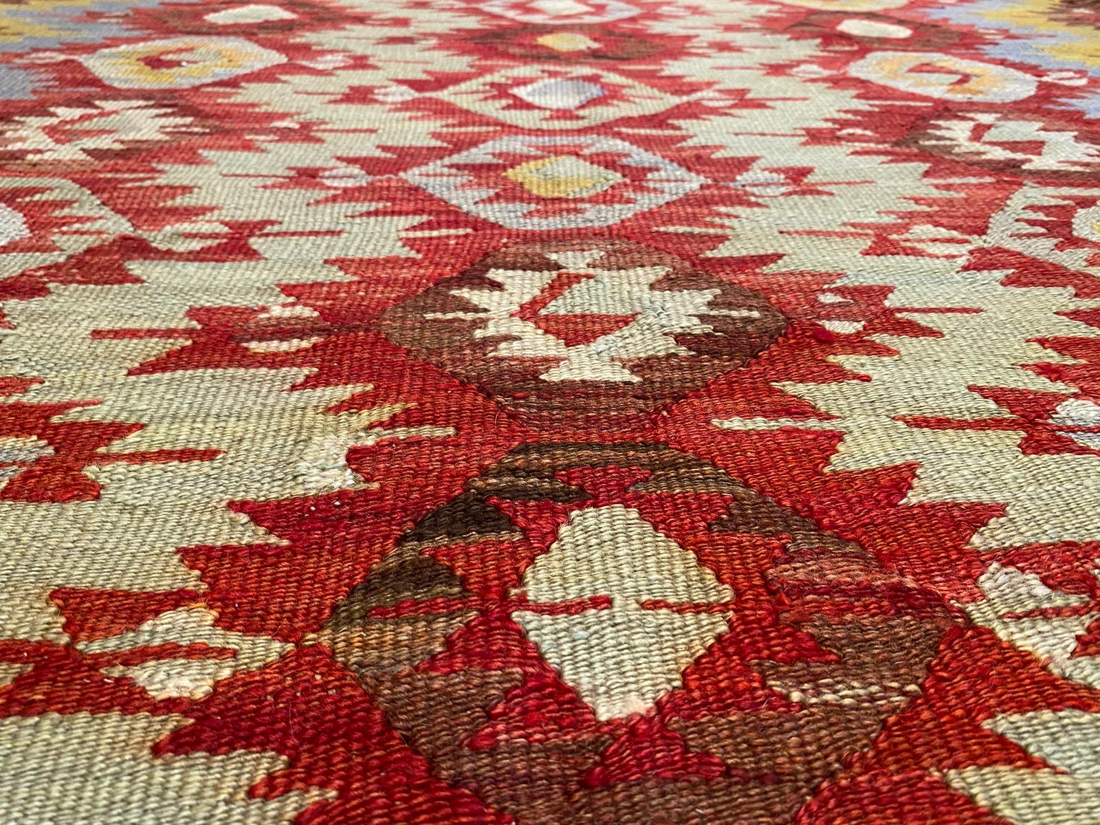 90×126 Vintage Turkish rug オールドキリム Over-dyed Vintage Hand-Knotted Turkish Rug - 7' 11