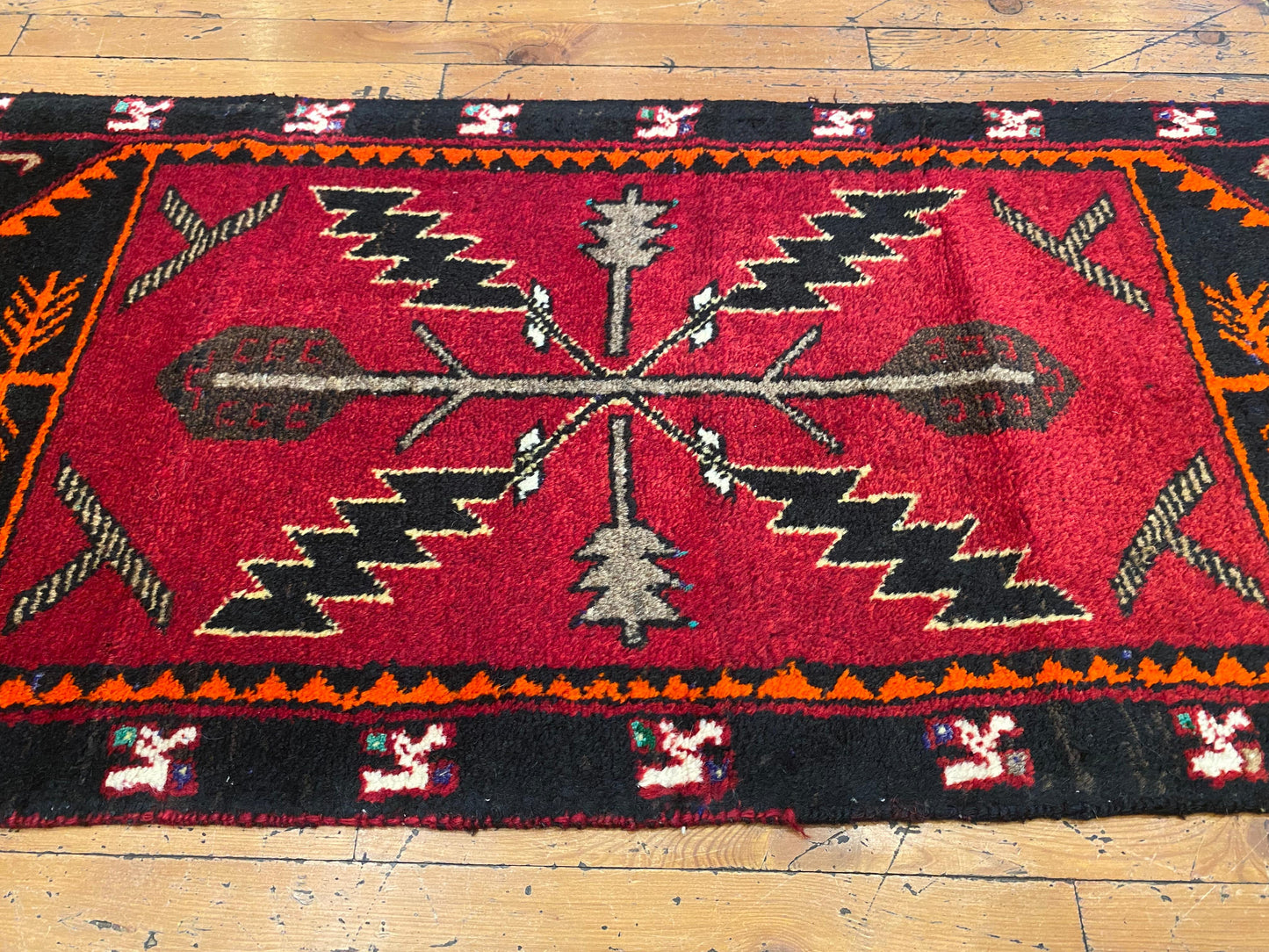 Anatolian Rug 2x5 ft - Handmade Turkish Runner | Vintage Wool Carpet