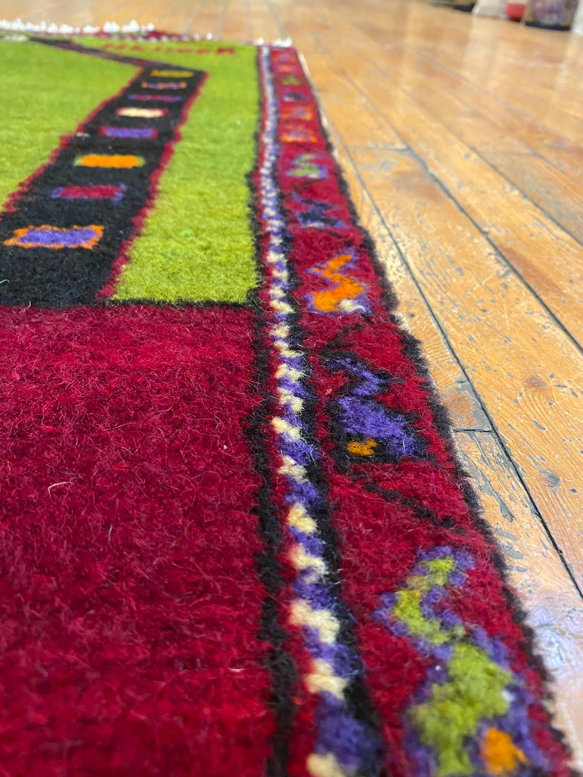 Green Anatolian Handmade Rug Cappadocia Rug Collection