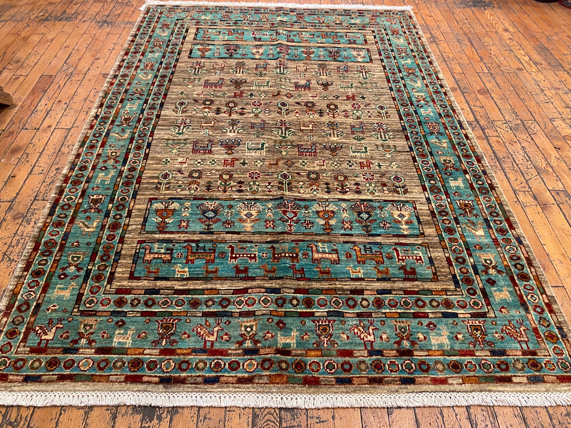 Handmade Turkish Carpet 4x6 (125x180cm) - Authentic Anatolian Rug Cappadocia Rug Collection