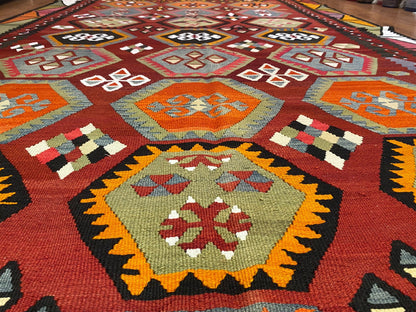 Anatolian Large Kilim Rug Cappadocia Rug Collection