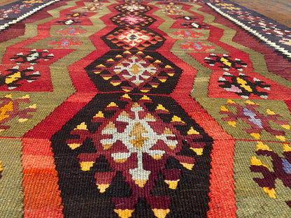 Tribal Area Handmade Turkish Kilim ,Wall Hanging Kilim Cappadocia Rug Collection
