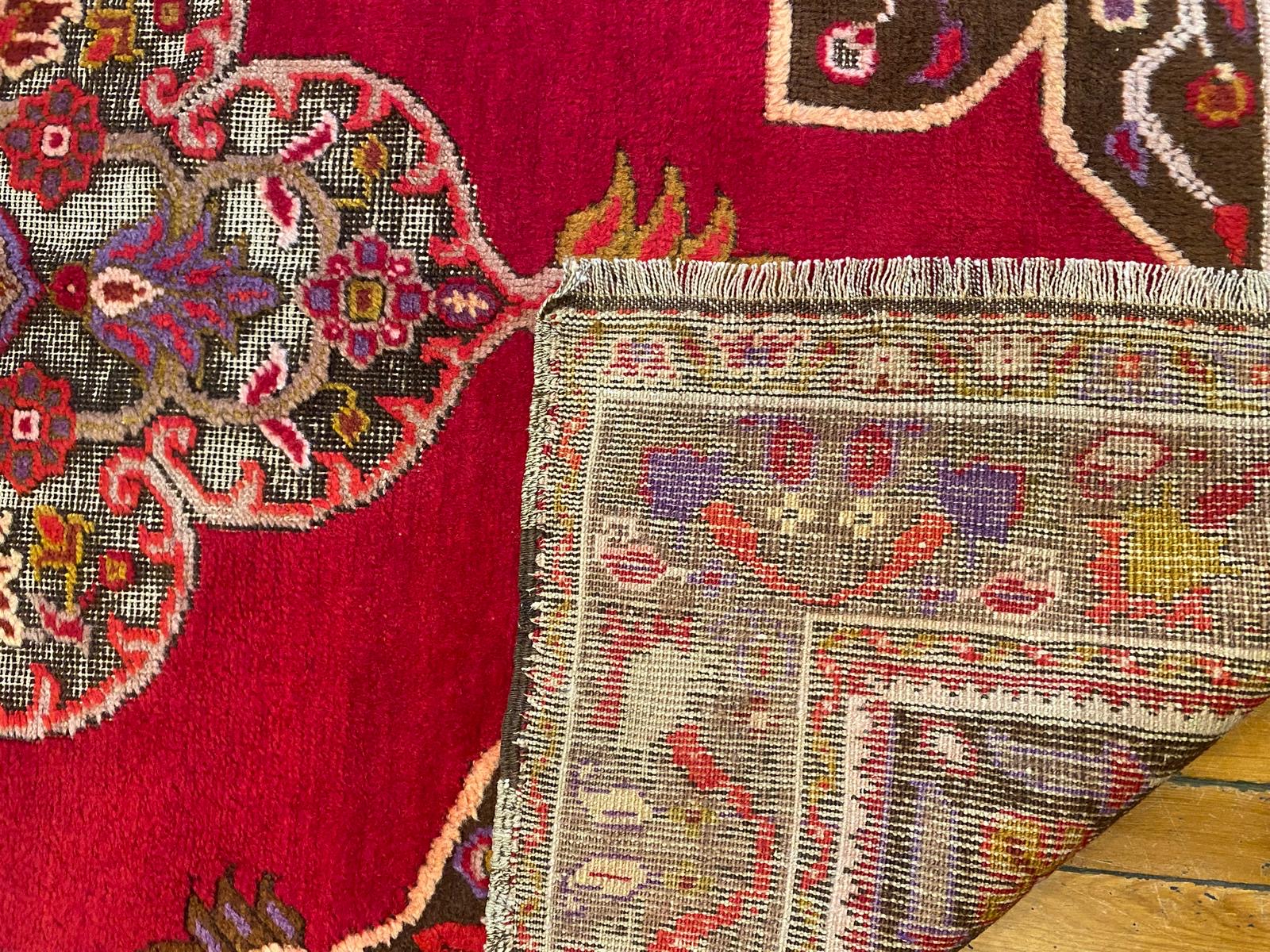 Anatolian Red Turkish Rug Cappadocia Rug Collection