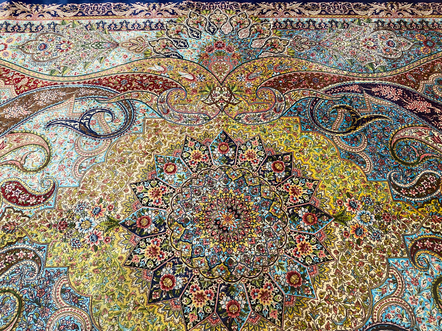 Luxury Turkish Silk Area Rug 4x8 ft - ADN Cappadocia Rug Collection
