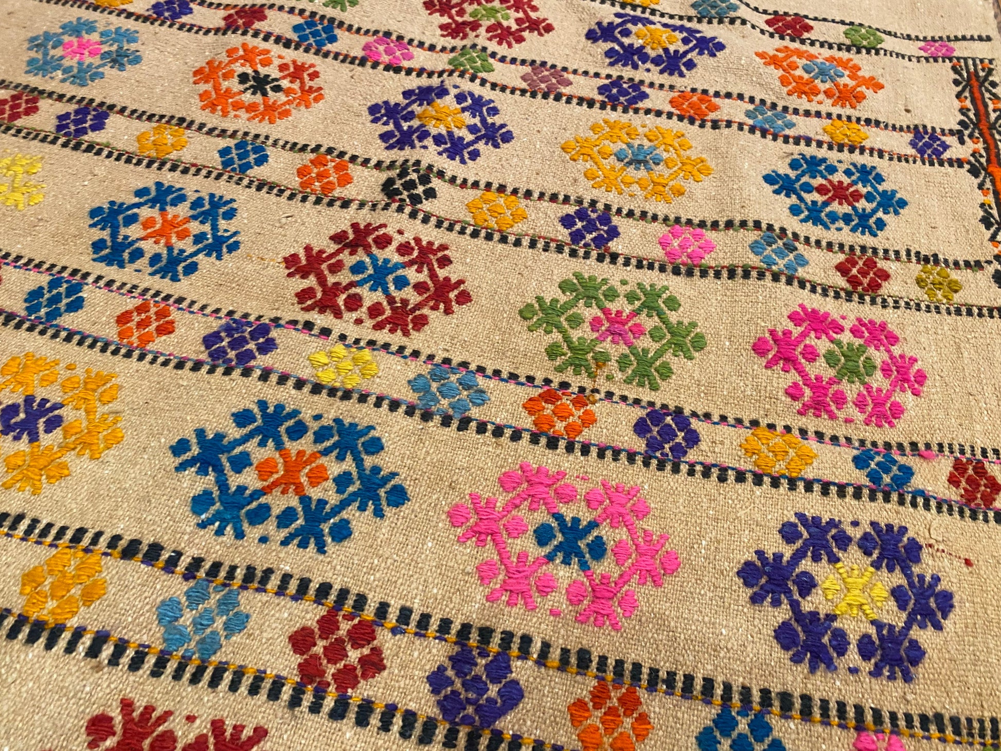 Turkish Handmade Cicim 3”x4” Cappadocia Rug Collection