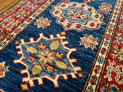 Blue Hallway Handmade Rug 2”x6’5” ADN Cappadocia Rug Collection