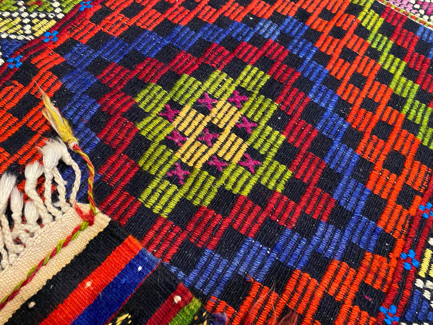 Small Anatolian Turkish Cicim kilim 2”x4” Cappadocia Rug Collection