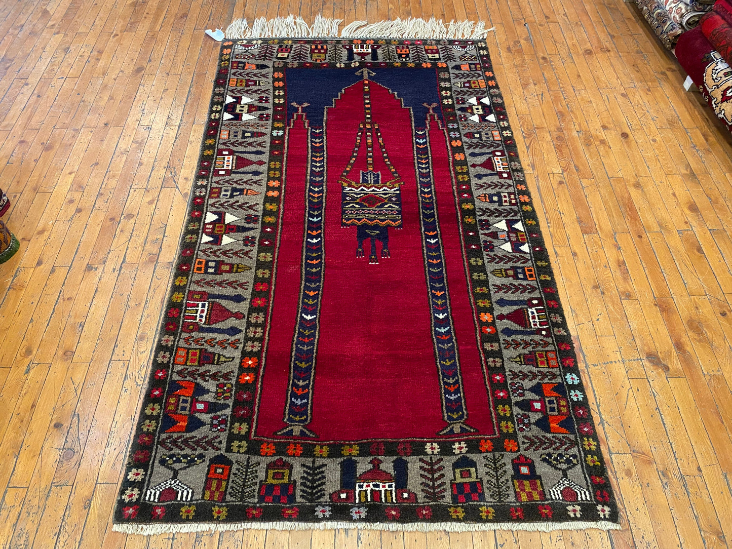 Anatolian Turkish Handmade Rug 4x7 ft - Vintage Wool Carpet Cappadocia Rug Collection