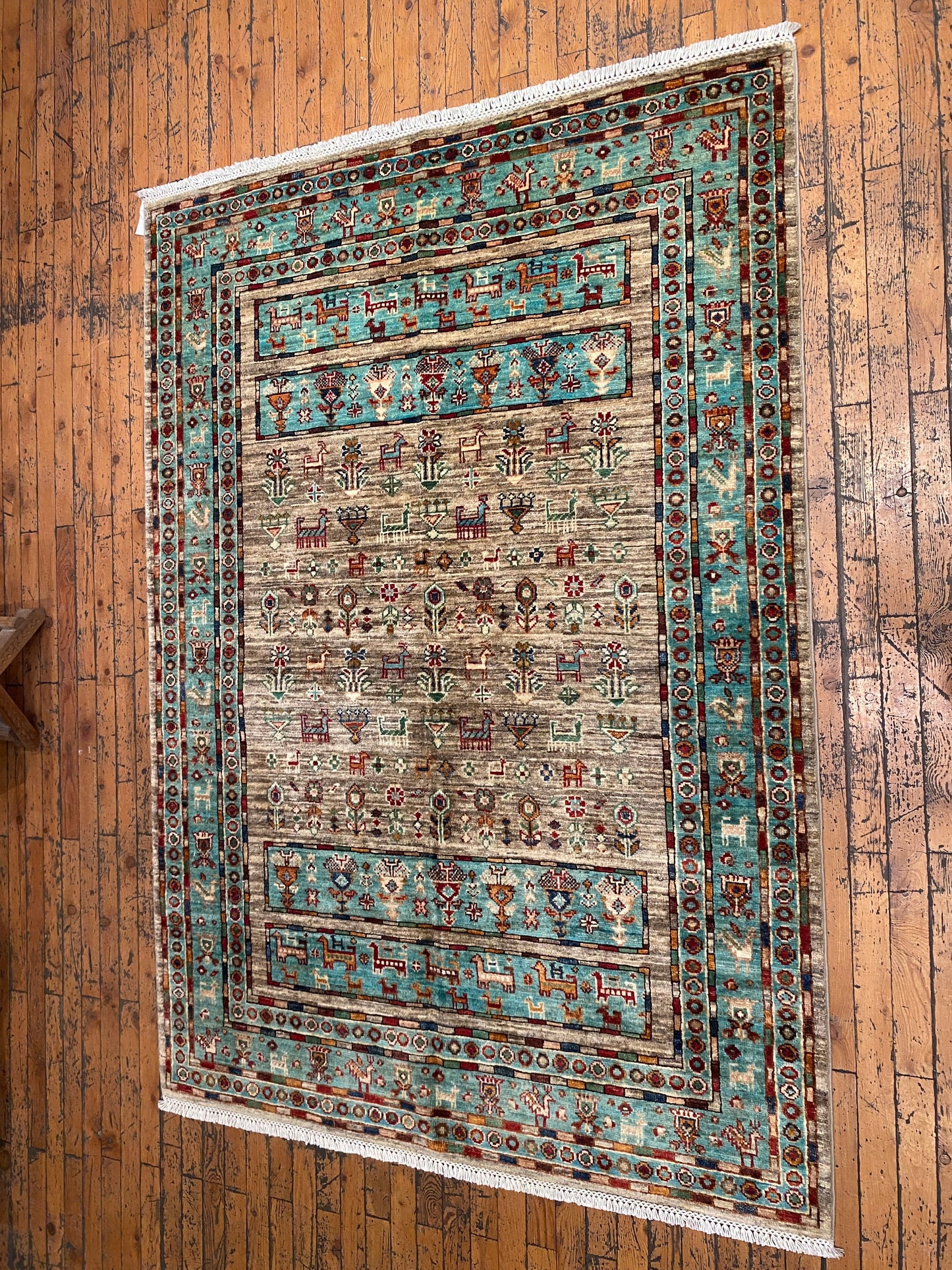 Handmade Turkish Carpet 4x6 (125x180cm) - Authentic Anatolian Rug Cappadocia Rug Collection
