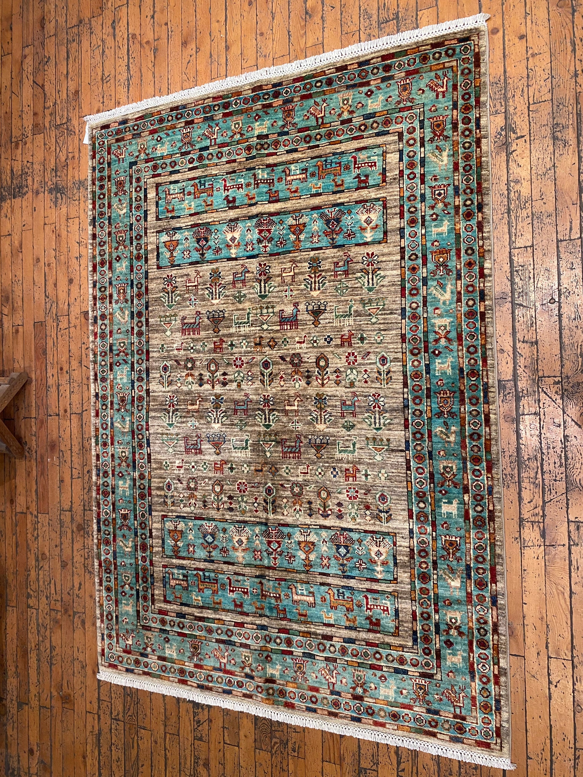 Handmade Turkish Carpet 4x6 (125x180cm) - Authentic Anatolian Rug Cappadocia Rug Collection
