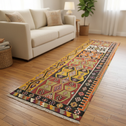 1977 Kilim Runner - cozy ortam