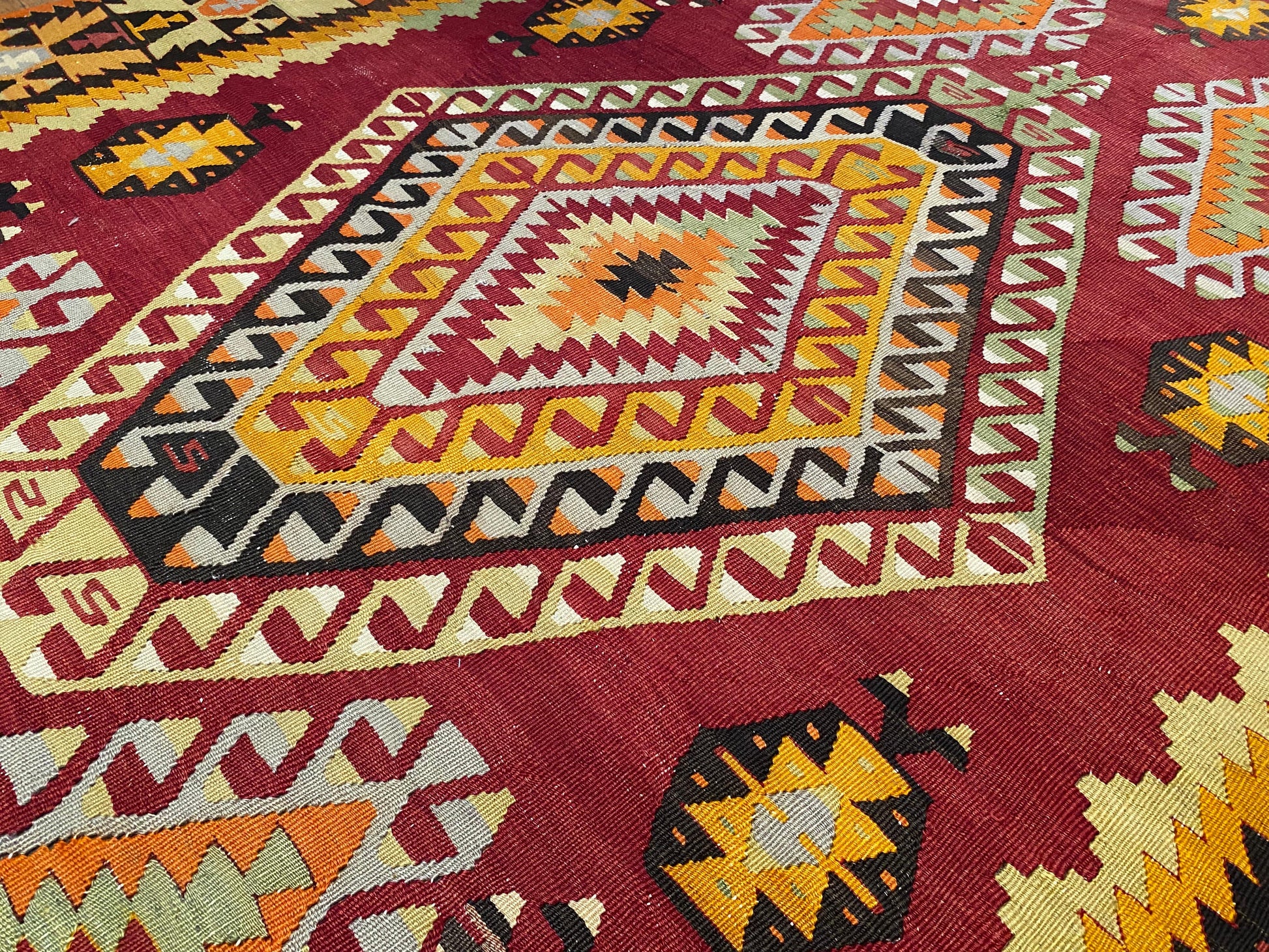 Antique Nomad Area Handmade Kilim Rug Cappadocia Rug Collection
