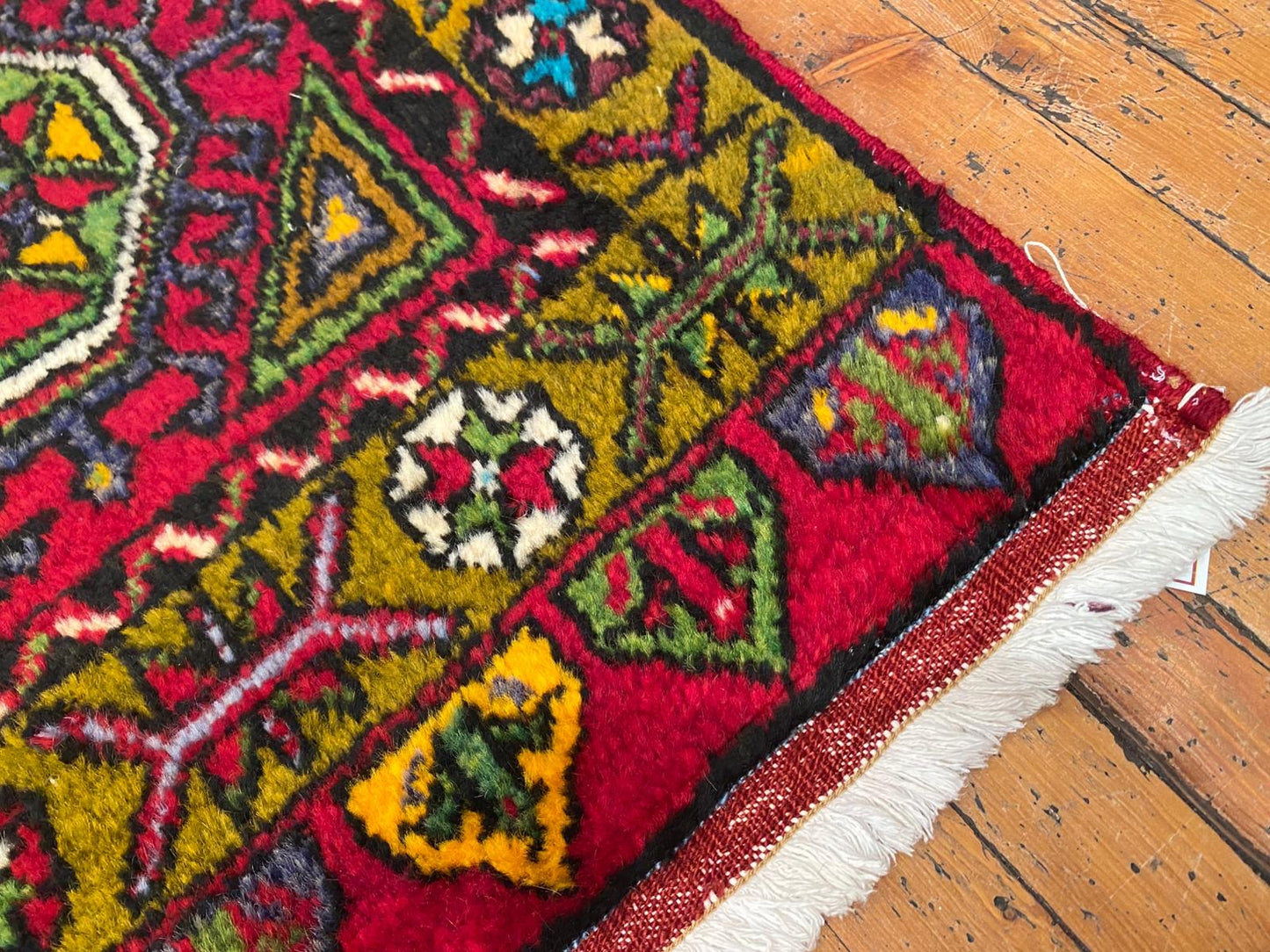 Antique Small Turkish Rug 2x5 - Vintage Handwoven Rug