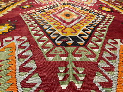 Antique Nomad Area Handmade Kilim Rug Cappadocia Rug Collection