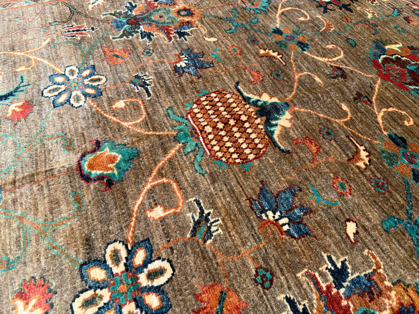 Brownish Color Handmade Carpet 5 x 7 ft Cappadocia Rug Collection