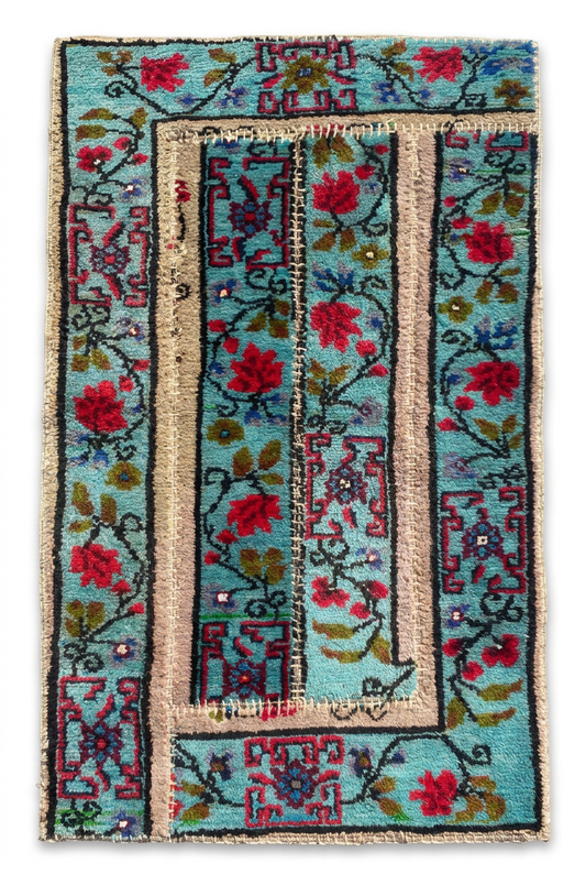 Colorful Turkish Patchwork Rug Cappadocia Rug Collection