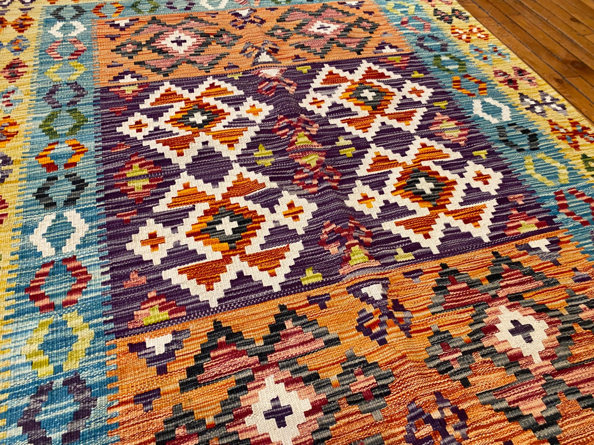 Handmade Are Kilim Rug 4x6 ft | Authentic Turkish Flatweave Carpet | 125x180 cm Cappadocia Rug Collection