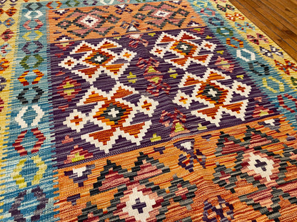 Handmade Are Kilim Rug 4x6 ft | Authentic Turkish Flatweave Carpet | 125x180 cm Cappadocia Rug Collection