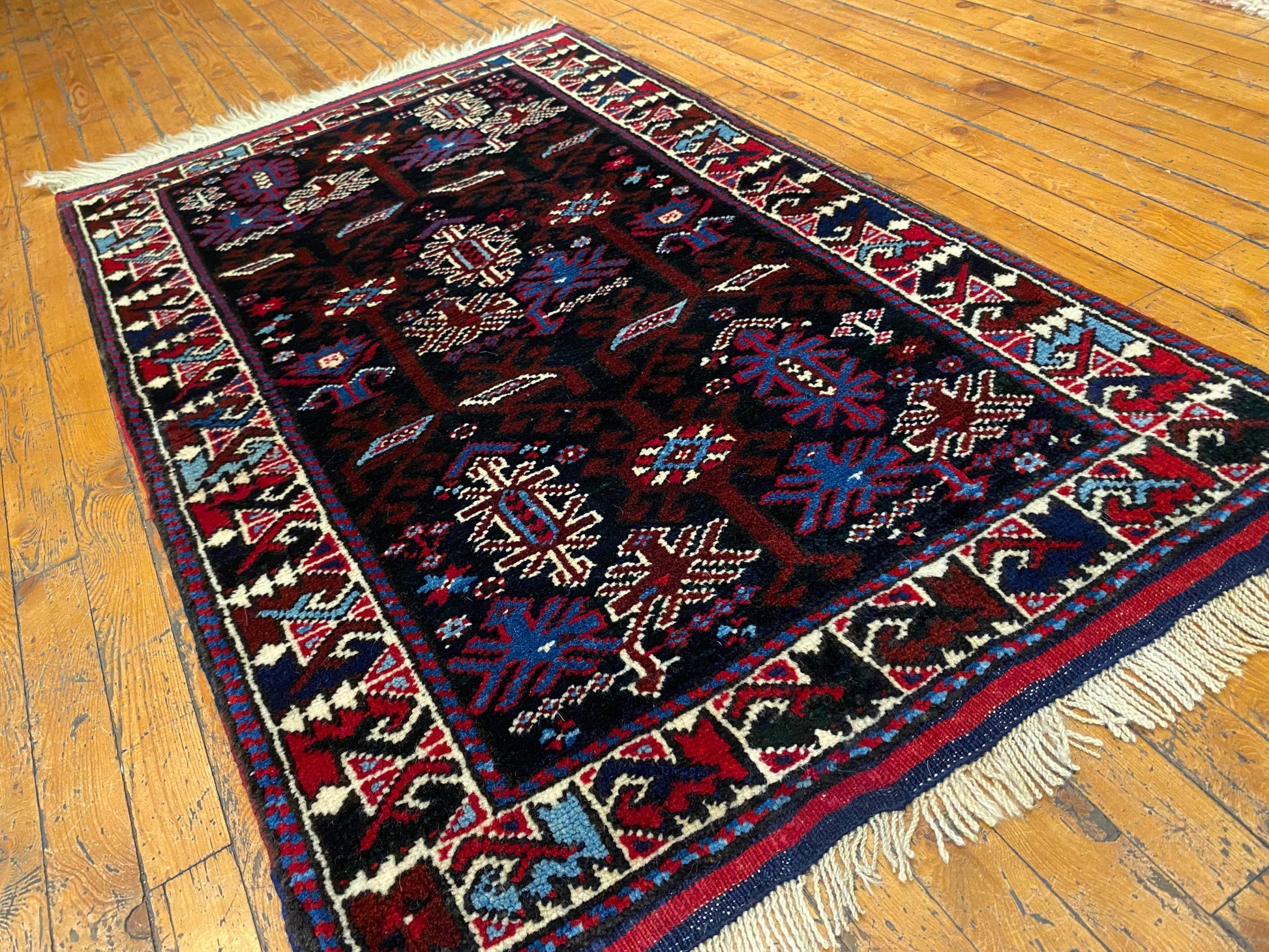 Small Bergama Handmade Carpet Cappadocia Rug Collection