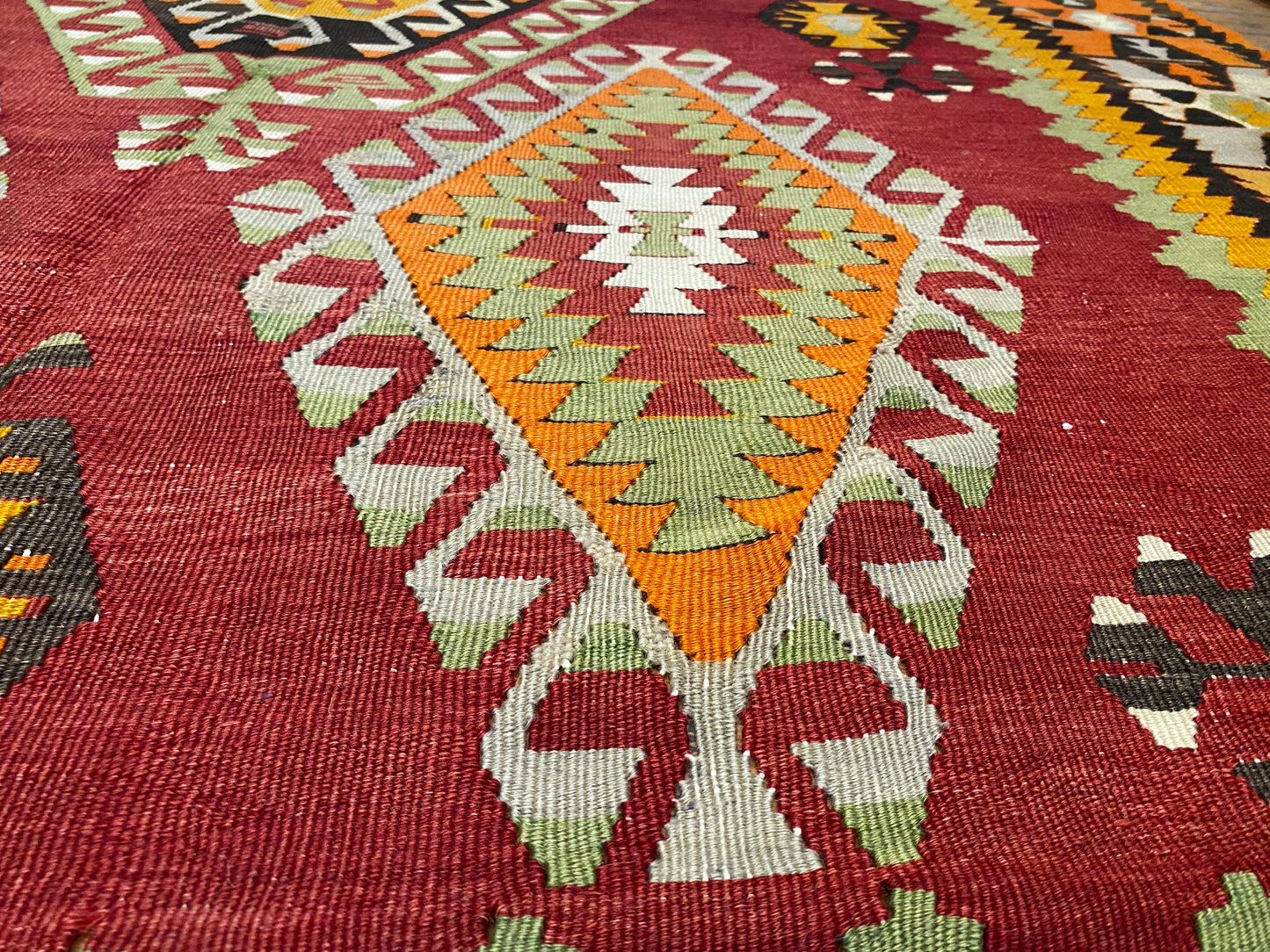 Antique Nomad Area Handmade Kilim Rug Cappadocia Rug Collection