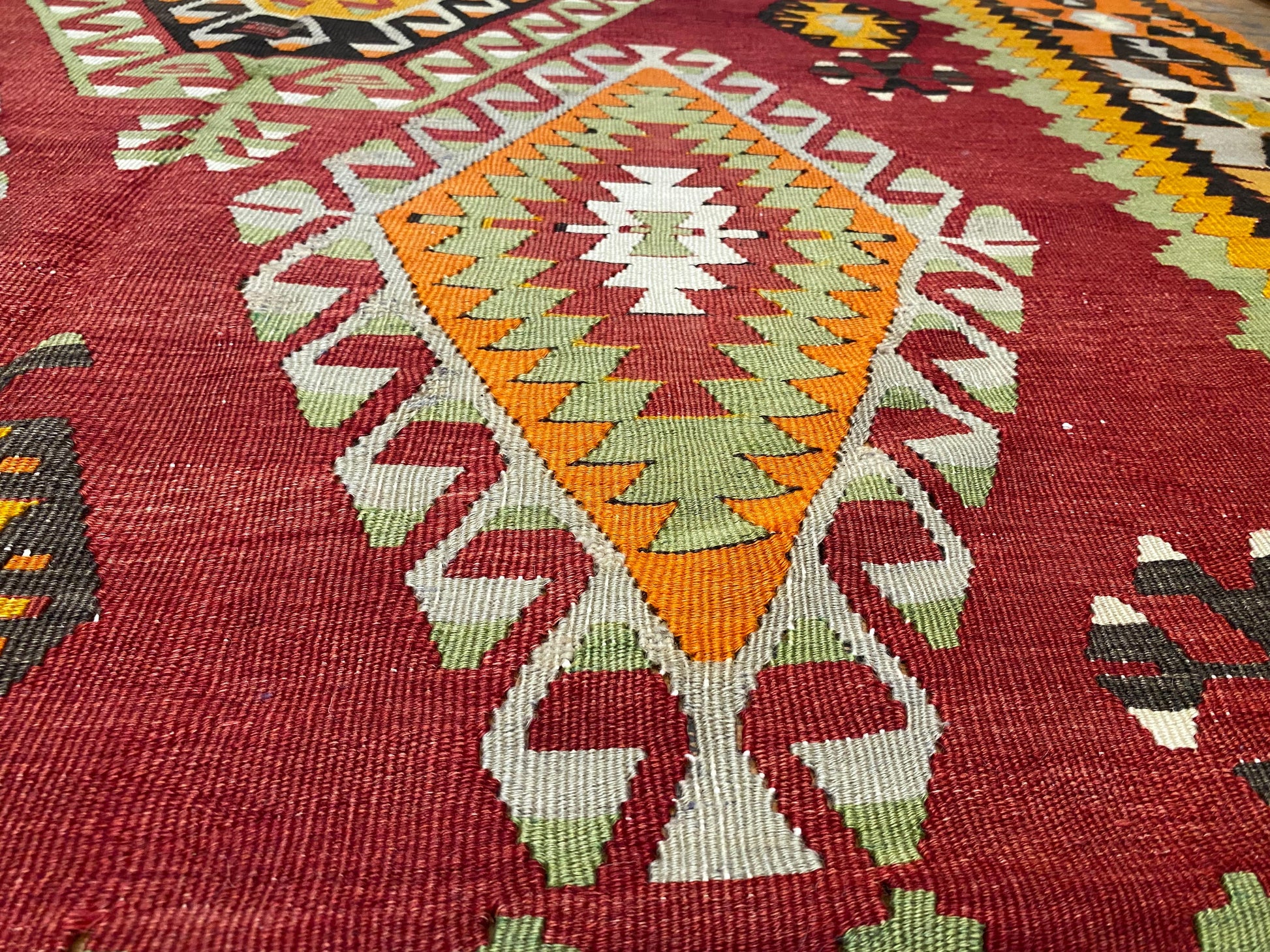 Antique Nomad Area Handmade Kilim Rug Cappadocia Rug Collection