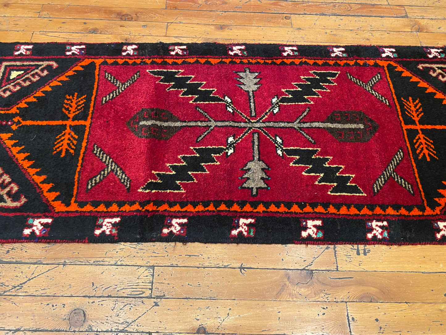 Anatolian Rug 2x5 ft - Handmade Turkish Runner | Vintage Wool Carpet