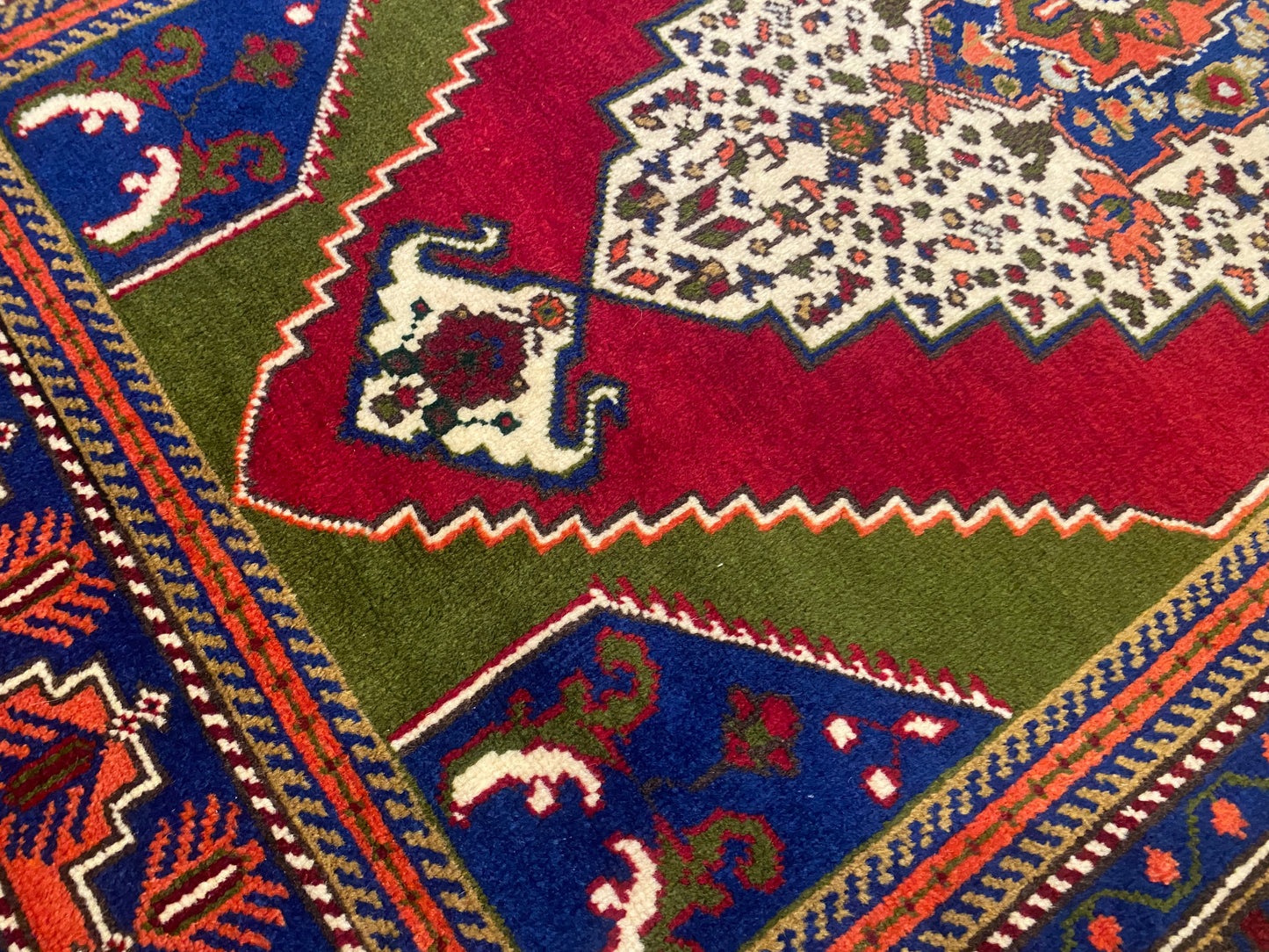 Cappadocia Antique Rug 4x6 ft - Handmade Turkish Vintage Wool Rug