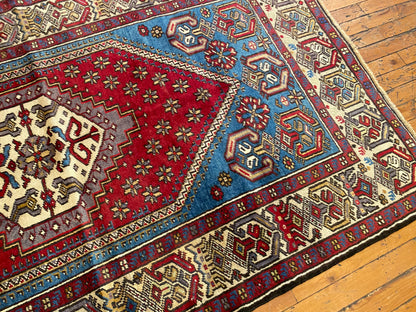 Turkish Wool Rug from Cappadocia ,Yahyali Pattern  ,Double Knotted, Natural Dyes