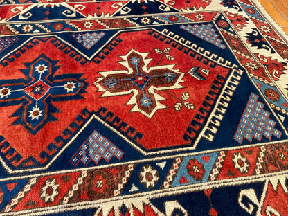 Vintage Dösemealtı Handmade Turkish Rug – Traditional Anatolian Wool Carpet 4x6ft